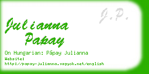 julianna papay business card