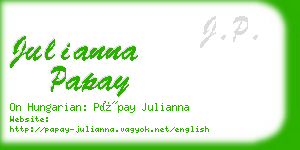 julianna papay business card